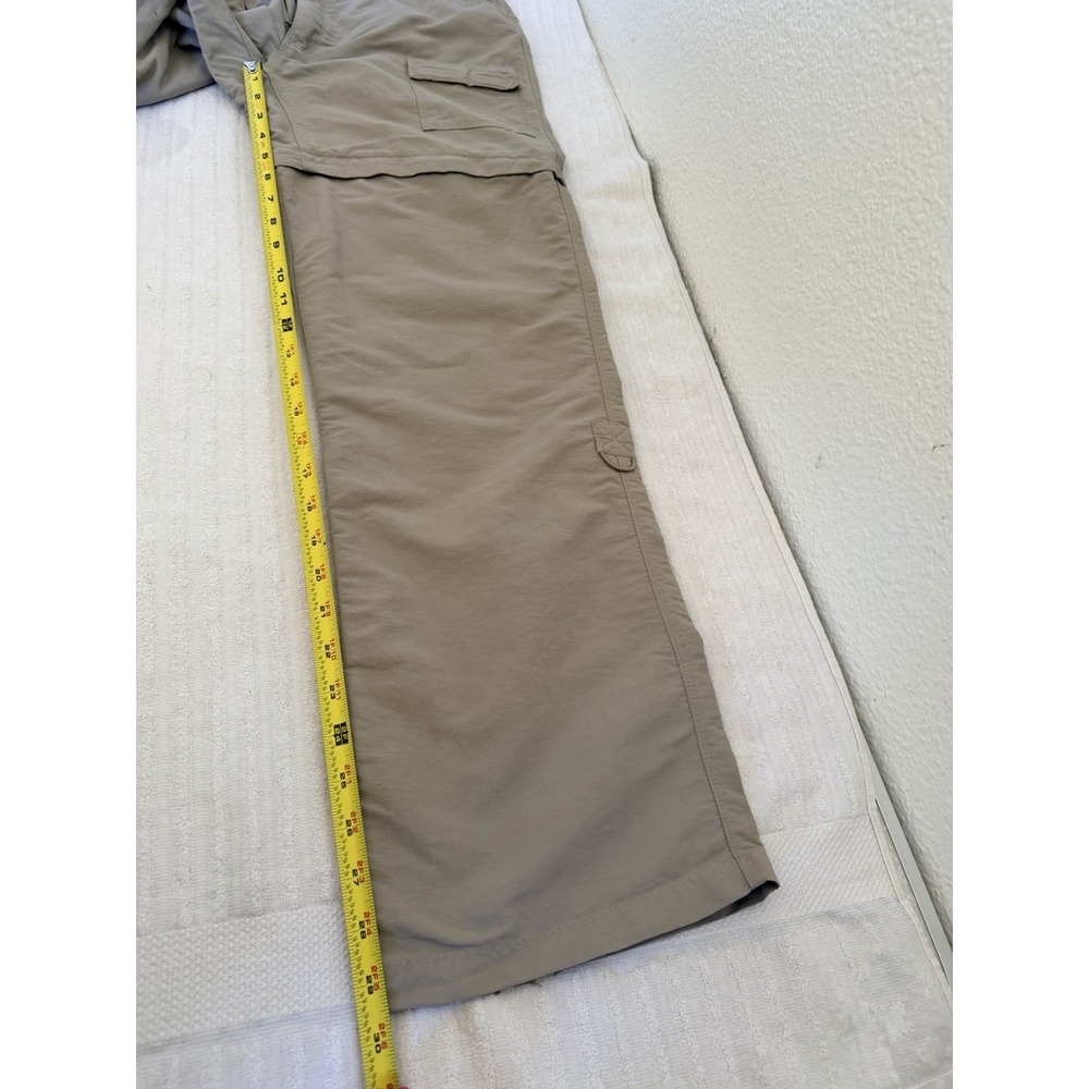 The North Face Womens Cargo Pants Size 8 Convertible Hiking Nylon Tan - Picture 10 of 16
